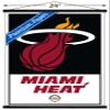 Trends International NBA Miami Heat - Logo 21 Wall Poster, 22.375" x 34", Premium Print and Black Hanger Bundle view 3