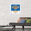 Trends International NBA New York Knicks - Logo 21 Wall Poster, 14.725" x 22.375", White Framed Version view 2