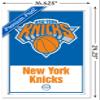 Trends International NBA New York Knicks - Logo 21 Wall Poster, 14.725" x 22.375", White Framed Version view 3