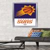 Trends International NBA Phoenix Suns - Logo 21 Wall Poster, 22.375" x 34", Silver Framed Version view 2