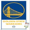 Trends International NBA Golden State Warriors - Logo 21 Wall Poster, 22.375" x 34", Premium Poster & Mount Bundle view 1