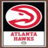Trends International NBA Atlanta Hawks - Logo 21 Wall Poster, 22.375" x 34", Mahogany Framed Version view 1