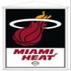 Trends International NBA Miami Heat - Logo 21 Wall Poster, 22.375" x 34", Premium Print and White Hanger Bundle view 1