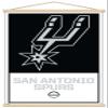 Trends International NBA San Antonio Spurs - Logo 21 Wall Poster, 22.375" x 34", Premium Print and Beechwood Hanger Bundle view 1