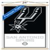 Trends International NBA San Antonio Spurs - Logo 21 Wall Poster, 22.375" x 34", Premium Print and Beechwood Hanger Bundle view 3