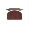 410 Jackie 25" Swivel Counter Stool with Bronze Finish and Dark Cherry Oak Seat view 4
