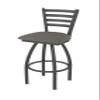 410 Jackie 36" Swivel Bar Stool with Pewter Finish and Graph Chalice Seat view 1
