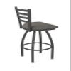410 Jackie 36" Swivel Bar Stool with Pewter Finish and Graph Chalice Seat view 3
