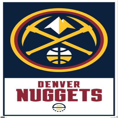 Trends International NBA Denver Nuggets - Logo 21 Wall Poster, 22.375" x 34", Premium Unframed Version