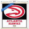 Trends International NBA Atlanta Hawks - Logo 21 Wall Poster, 22.375" x 34", Premium Print and Beechwood Hanger Bundle view 3