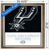 Trends International NBA San Antonio Spurs - Logo 21 Wall Poster, 14.725" x 22.375", Bronze Framed Version view 3
