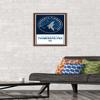 Trends International NBA Minnesota Timberwolves - Logo 21 Wall Poster, 14.725" x 22.375", Mahogany Framed Version view 2