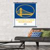 Trends International NBA Golden State Warriors - Logo 21 Wall Poster, 22.375" x 34", Premium Poster & Clip Bundle view 2