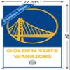 Trends International NBA Golden State Warriors - Logo 21 Wall Poster, 22.375" x 34", Premium Poster & Clip Bundle view 3