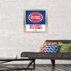Trends International NBA Detroit Pistons - Logo 21 Wall Poster, 14.725" x 22.375", Gold Framed Version view 2