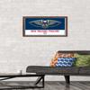 Trends International NBA New Orleans Pelicans - Logo 21 Wall Poster, 14.725" x 22.375", Mahogany Framed Version view 2