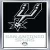 Trends International NBA San Antonio Spurs - Logo 21 Wall Poster, 14.725" x 22.375", Silver Framed Version view 1