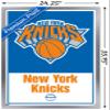 Trends International NBA New York Knicks - Logo 21 Wall Poster, 22.375" x 34", Silver Framed Version view 3