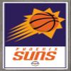 Trends International NBA Phoenix Suns - Logo 21 Wall Poster, 22.375" x 34", Barnwood Framed Version view 1