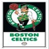 Trends International NBA Boston Celtics - Logo 21 Wall Poster, 14.725" x 22.375", White Framed Version view 1