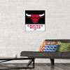 Trends International NBA Chicago Bulls - Logo 21 Wall Poster, 14.725" x 22.375", Premium Poster & Mount Bundle view 2