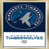 Trends International NBA Minnesota Timberwolves - Logo 21 Wall Poster, 14.725" x 22.375", Gold Framed Version view 1