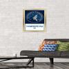 Trends International NBA Minnesota Timberwolves - Logo 21 Wall Poster, 14.725" x 22.375", Gold Framed Version view 2