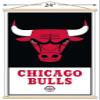 Trends International NBA Chicago Bulls - Logo 21 Wall Poster, 22.375" x 34", Print and Beechwood Hanger Bundle view 3