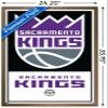 Trends International NBA Sacramento Kings - Logo 21 Wall Poster, 22.375" x 34", Bronze Framed Version view 3