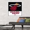 Trends International NBA Miami Heat - Logo 21 Wall Poster, 22.375" x 34", Premium Poster & Mount Bundle view 2