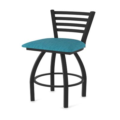 HBS 410 Jackie 36" Swivel Bar Stool with Black Wrinkle Finish and Graph Tidal Seat
