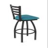 HBS 410 Jackie 36" Swivel Bar Stool with Black Wrinkle Finish and Graph Tidal Seat view 4