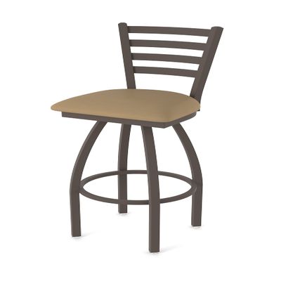 HBS 410 Jackie 25" Swivel Counter Stool with Bronze Finish and Canter Sand Seat