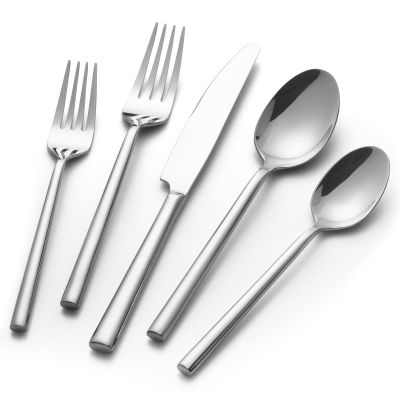 Alata Potter 20-Piece Forged Silverware Set Stainless Steel Flatware Set Cutlery Set,Service for 4,Mirror Finish,Dishwasher Safe
