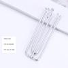 100 Pcs Stainless Steel Curtain Pleat Hook, Dveda Drapery Hooks Traverse Pleater, Curtain Pleater Tape Hooks, 4 Prongs Pinch Pleat Clips Hooks for Window Door Bathroom Curtain view 3