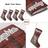 CUXWEOT Personalized Christmas Grey Cat Christmas Stockings Customize Name Candy Bag for Family Holiday Party Decorations Gift 17.52 x 7.87 Inch view 4