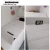 YF BATHROOM Bathtub Tray, Expandable Bath Tray Insulation Cover for Tub Anti-dust Folding Board Bath Lid, Shutter Bath Lid- White PVC view 3