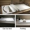 YF BATHROOM Bathtub Tray, Expandable Bath Tray Insulation Cover for Tub Anti-dust Folding Board Bath Lid, Shutter Bath Lid- White PVC view 4