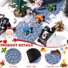 Marspark Christmas Village Accessories 5 x 50 Inch Christmas Miniature Road Village Street Mat Xmas Snow Street Decorations for Little Landscape(White Gravel Road Style) view 3