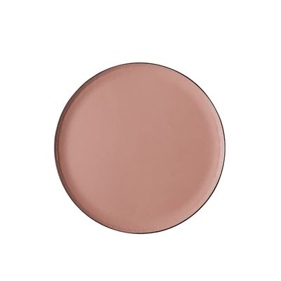 Round Tray Decor, Catch All Dish, Round Leather Jewelry Tray for Glasses Cosmetic Perfume Tray for Dresser Bathroom Bedroom Home Table Decor Best Friend Birthday Gifts for Women (Color : Pink)