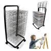 YSCMX Drying Rack, Mobile Art Drying Rack with Wire Shelves for Works of Art, Black Powder Coated Finish, Drying& Print Racks, Ideal for Education Schools and Art Clubs (Size : 25-Layer) view 1