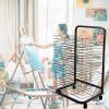 YSCMX Drying Rack, Mobile Art Drying Rack with Wire Shelves for Works of Art, Black Powder Coated Finish, Drying& Print Racks, Ideal for Education Schools and Art Clubs (Size : 25-Layer) view 3