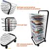 YSCMX Drying Rack, Mobile Art Drying Rack with Wire Shelves for Works of Art, Black Powder Coated Finish, Drying& Print Racks, Ideal for Education Schools and Art Clubs (Size : 25-Layer) view 4