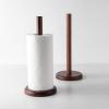 LIU- Wooden Paper Towel Holder Kitchen Countertop Paper Towel Stand, Walnut Solid Wood Paper Towel Dispenser for Home Kitchen and Dining Room view 4