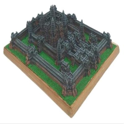 HongLianRiven Sculpture Tabletop Statue Cambodian Miniature Architectural Crafts Model Ornaments Angkor Wat Statue Resin Crafts Sculpture Home Accessories Commemorative Collection