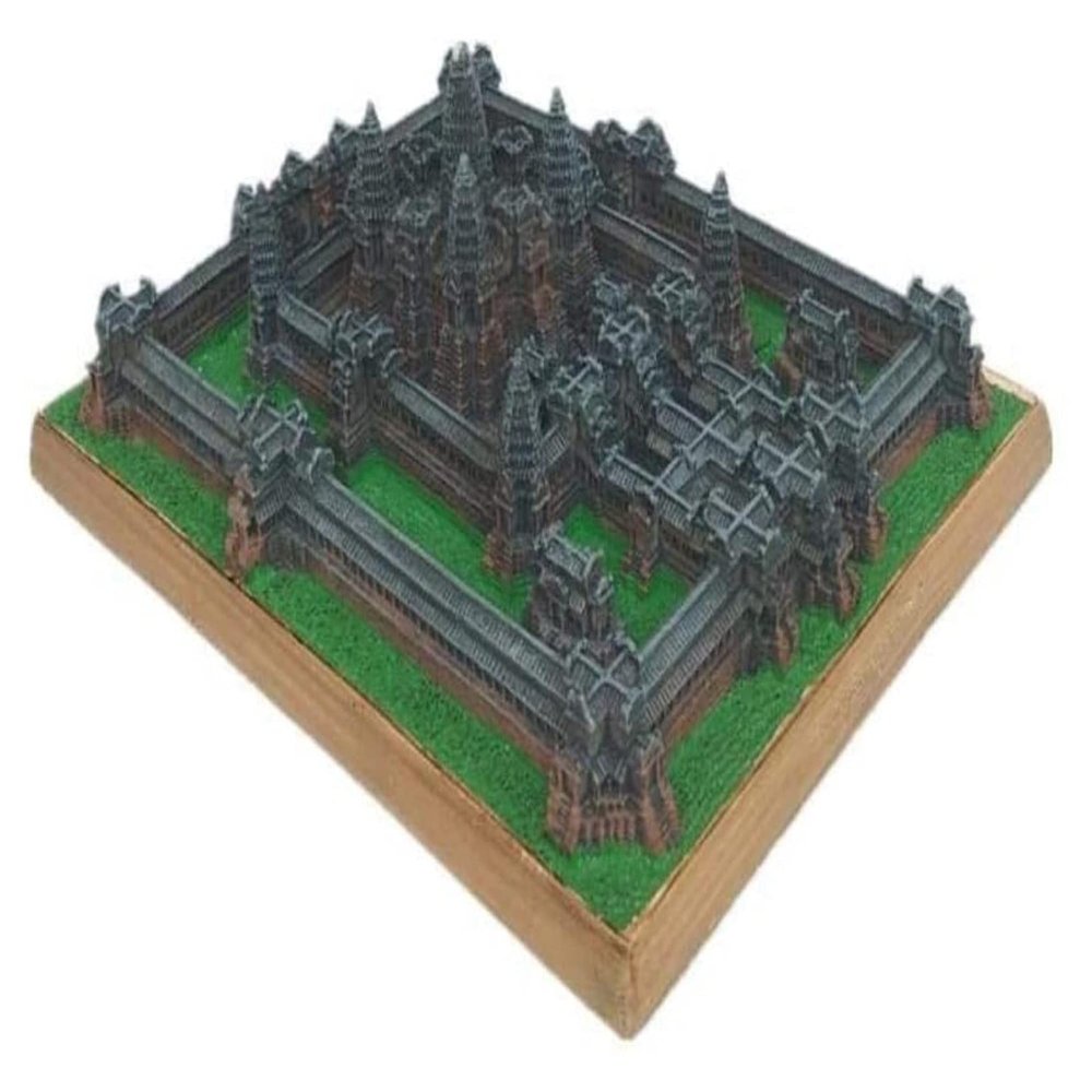 HongLianRiven Sculpture Tabletop Statue Cambodian Miniature Architectural Crafts Model Ornaments Angkor Wat Statue Resin Crafts Sculpture Home Accessories Commemorative Collection