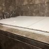 YF BATHROOM Bathtub Insulation Cover, Plastic Bath Board for Household, White Shutter Bath Lid Anti-dust Folding Dust Board view 2