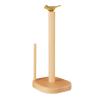 LIU- Countertop Wooden Paper Towel Holder with Brass Bird- shaped Top and Non- slip Base, for Kitchen Dining Room or Bar Counter, Fits Standard or Giant Rolls view 1