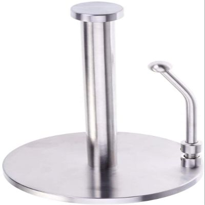 YRHH Stainless Steel Standing Paper Towel Rack Roll Contemporary Paper Napkin Holder Paper Holder Creative Simplicity Countertop Plastic Wrap Storage Rack
