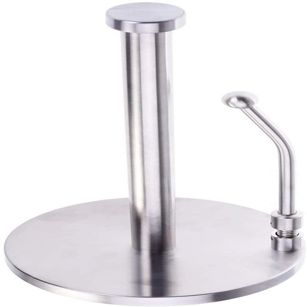 YRHH Stainless Steel Standing Paper Towel Rack Roll Contemporary Paper Napkin Holder Paper Holder Creative Simplicity Countertop Plastic Wrap Storage Rack